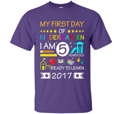 My First Day Of Kindergarten Shirt - Back To School Shirt cool shirt Purple