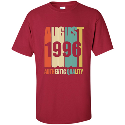 August 1996 Authentic Quality T-shirt Cardinal