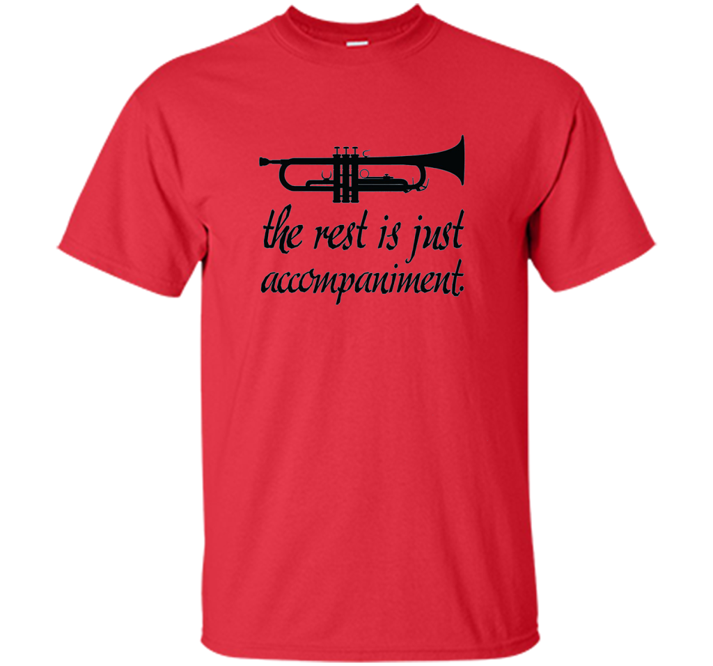 Trumpet Music Band T-shirt Red