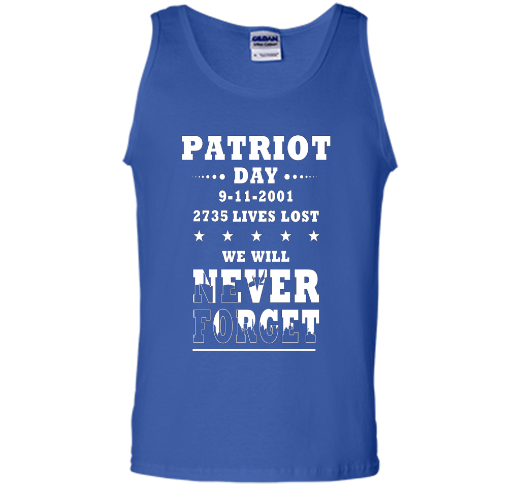 Patriot Day T-shirt We Will Never Forget 2735 Lives Lost 09/11 T-shirt Royal
