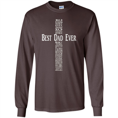 Mens Fathers Day T-shirt Christian Dad Dark Chocolate