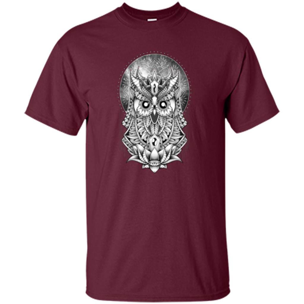 Venus Owl T-shirt Planet Maroon