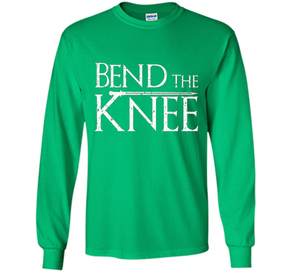 Bend The Knee Lord T-Shirt - Sword Tee cool shirt Irish Green