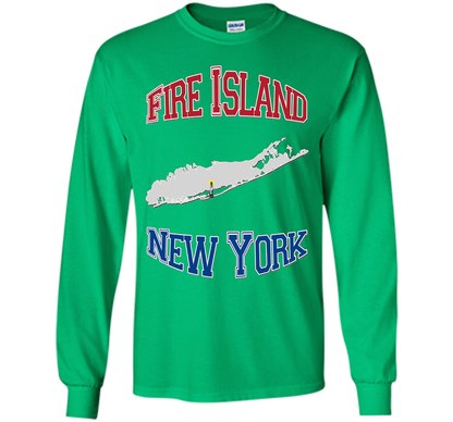 Fire Island New York T-shirt Irish Green