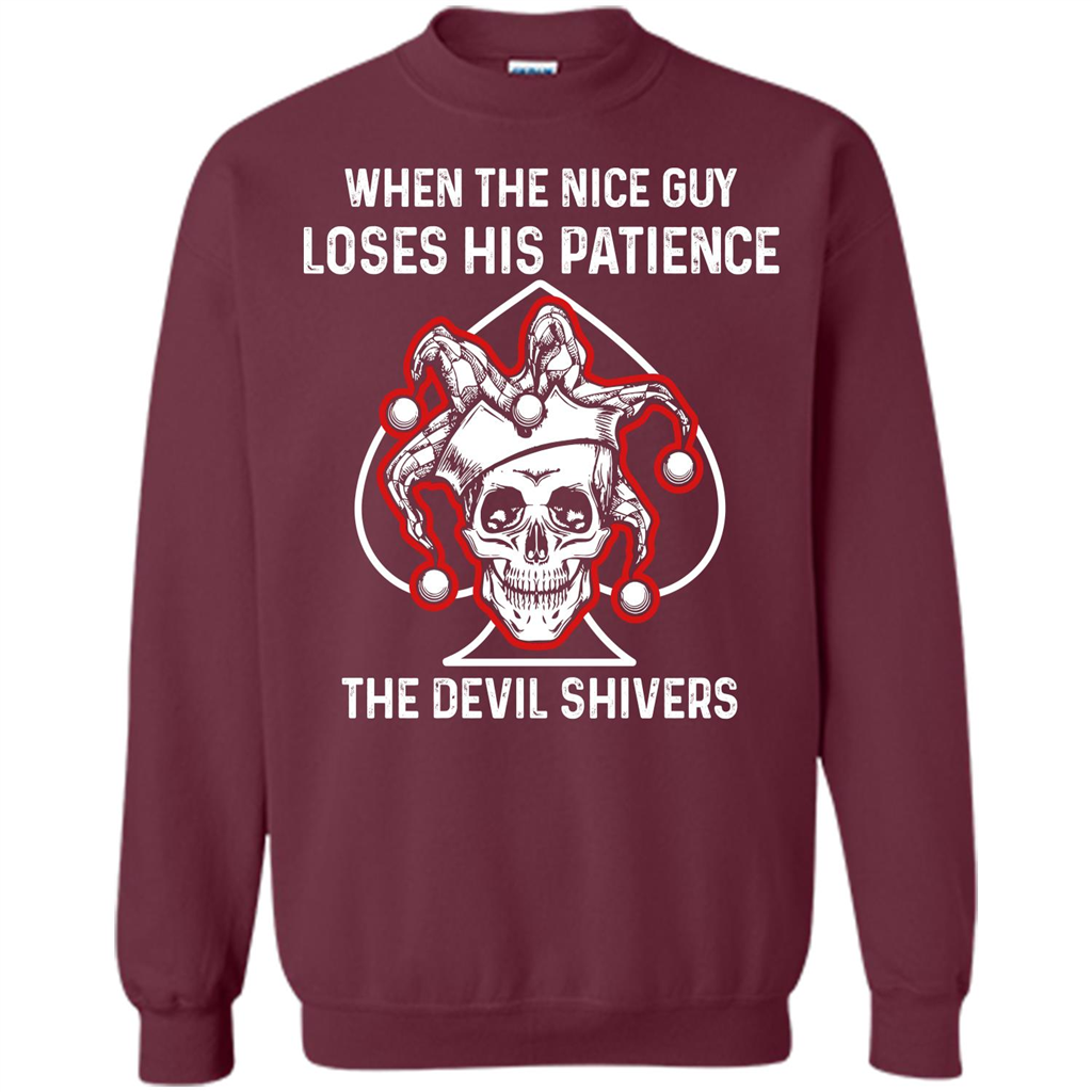Jocker T-shirt When The Nice Guy Loses His Patience Maroon