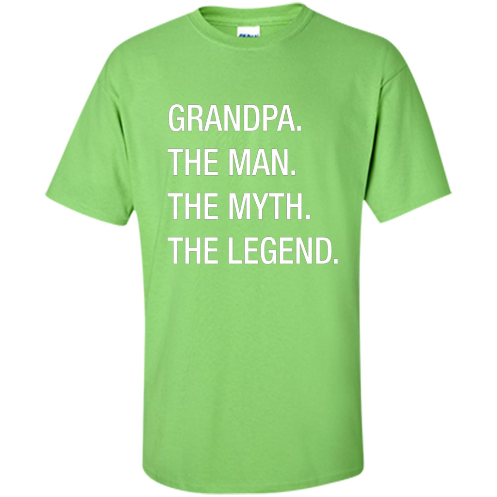 Grandpa The Man The Myth The Legend T-shirt Lime