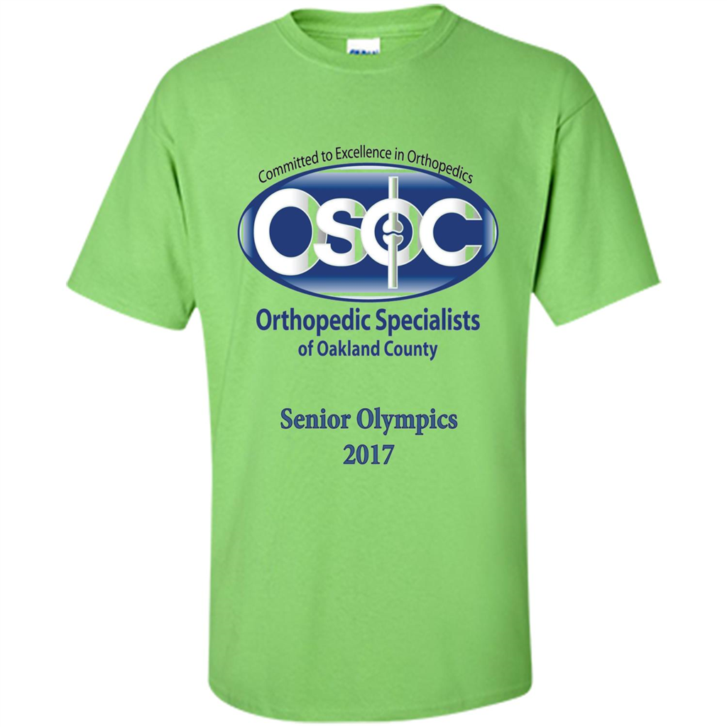 OSOC 9 Senior Olympics 2017 T-shirt Lime