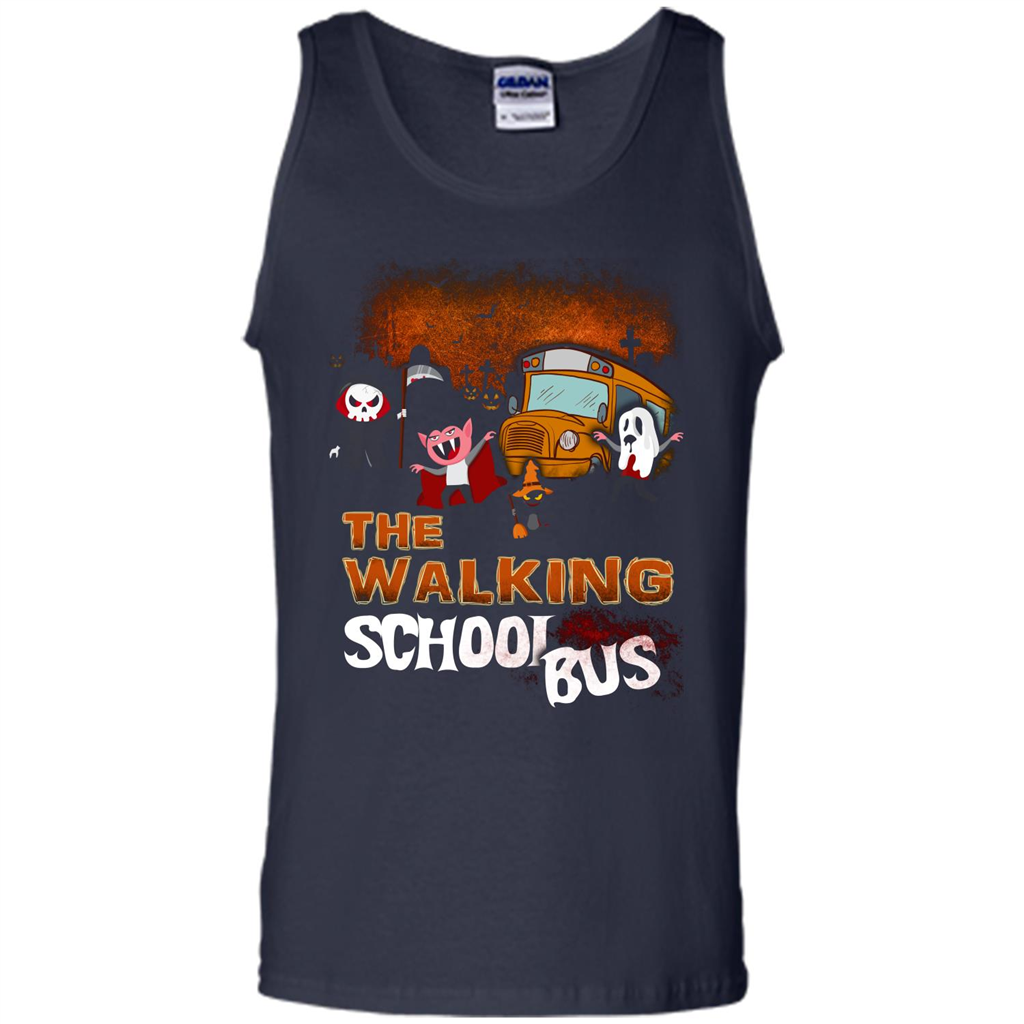 Halloween T-shirt The Walking School Bus T-shirt Navy