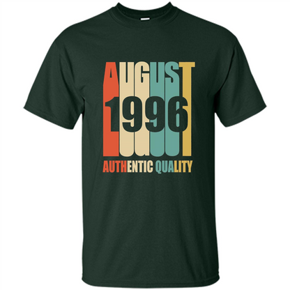 August 1996 Authentic Quality T-shirt Forest Green