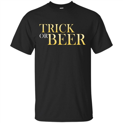 Beer T-shirt Trick Or Beer T-shirt Black
