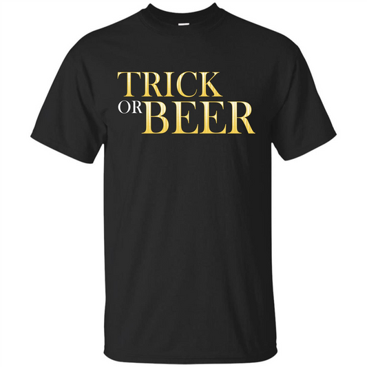 Beer T-shirt Trick Or Beer T-shirt Black
