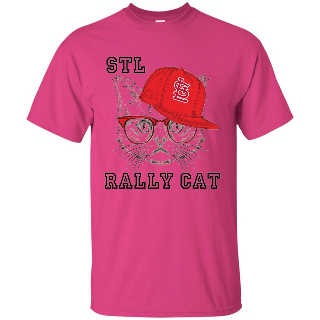 STL Rally Cat T-Shirt Saint Louis Rally Cat T-shirt Heliconia
