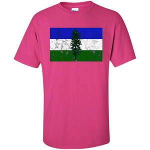 Distressed Cascadia Doug Flag Pacific Northwest T-shirt