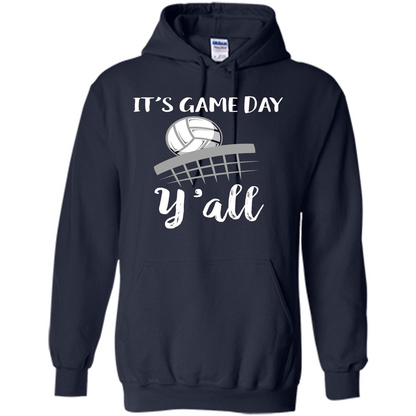 Volleyball Lovers T-shirt It's Game Day Y'all Tshirt Navy