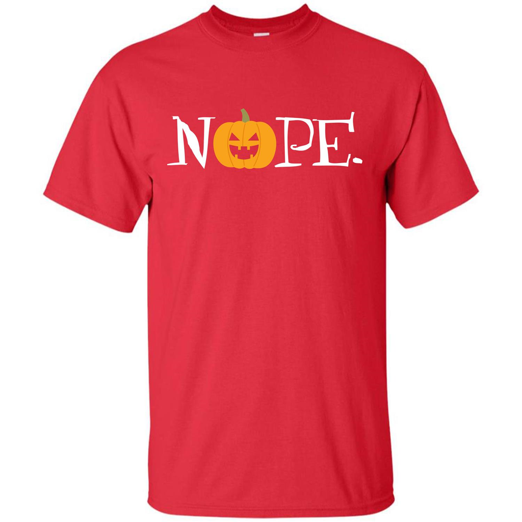Halloween T-shirt Nope T-shirt Red