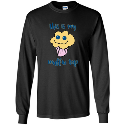 Baking T-shirt Funny This Is My Muffin Top T-Shirt Black