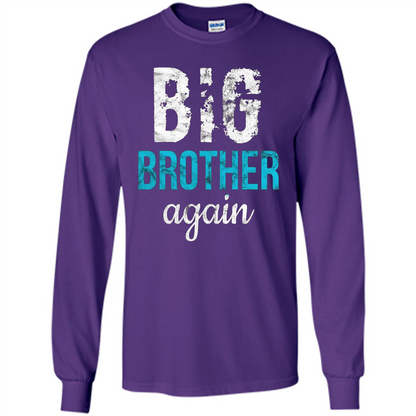 Big Brother Again Distressed T-shirt Purple