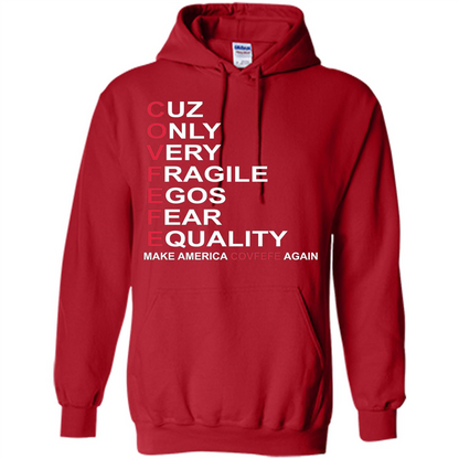 American T-shirt Make America Covfefe Again Red