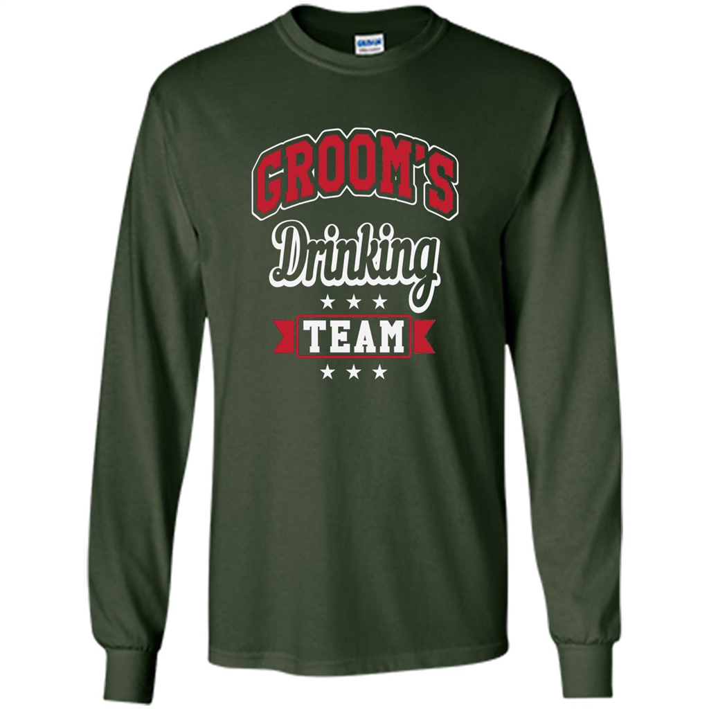 Funny Groom's Drinking Team T-shirt Bachelor Party