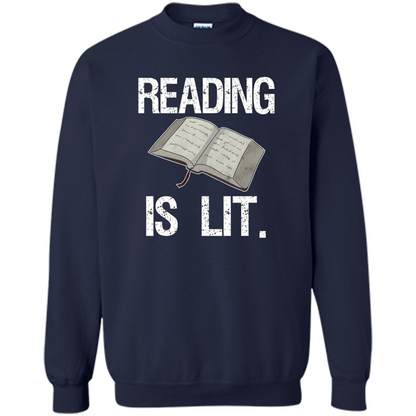 Book Reader T-shirt Reading is Lit T-shirt