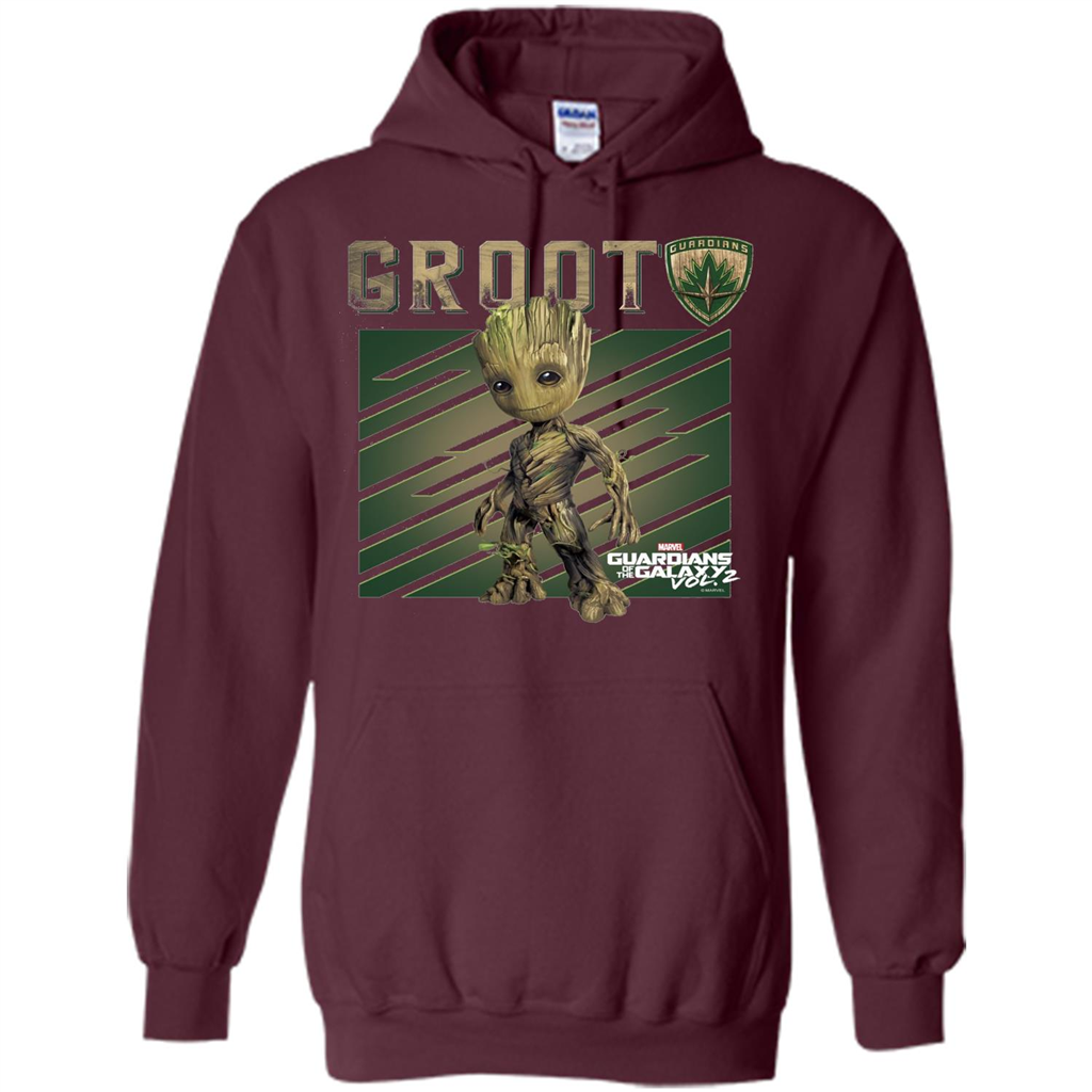 Groot Guardians of Galaxy 2 Growth Graphic T-Shirt Maroon