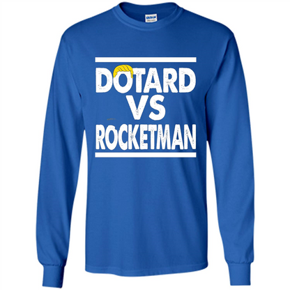 Funny American President T-shirt Dotard Vs Rocketman T-shirt Royal