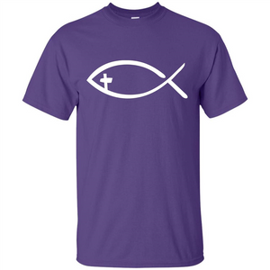 Christian T-shirt Jesus fish T-shirt