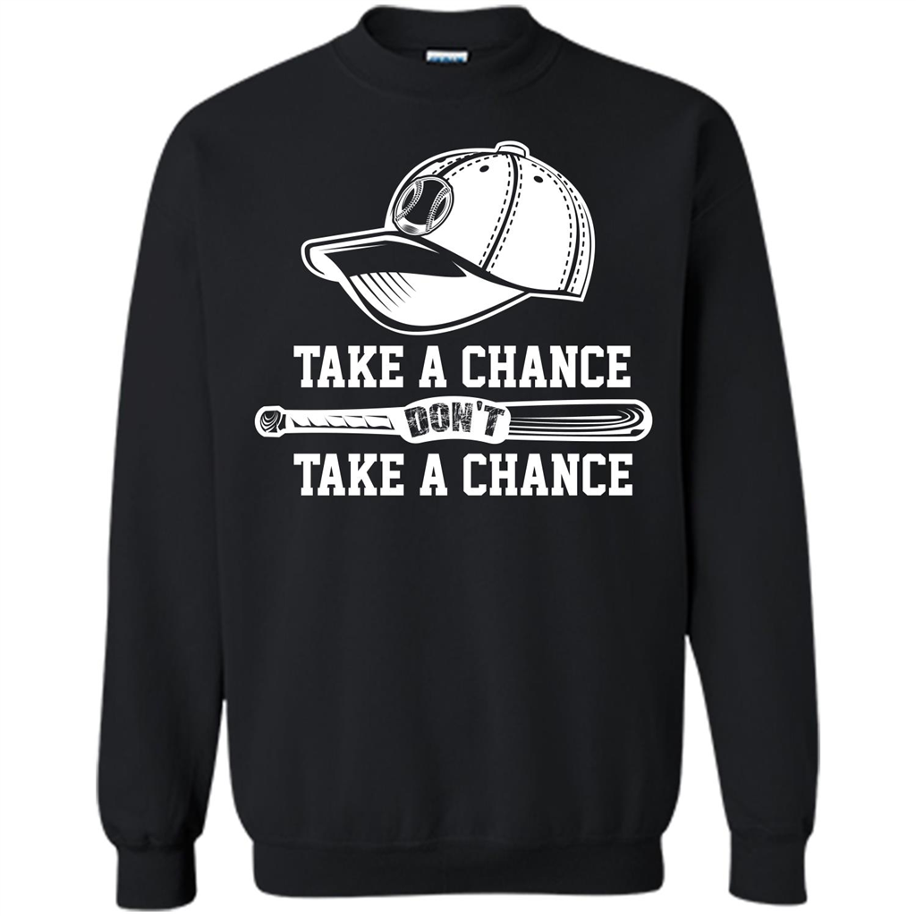 Football T-shirt Take A Chance Don't Take A Chance Black