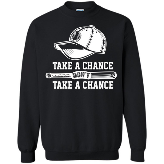 Football T-shirt Take A Chance Don't Take A Chance Black
