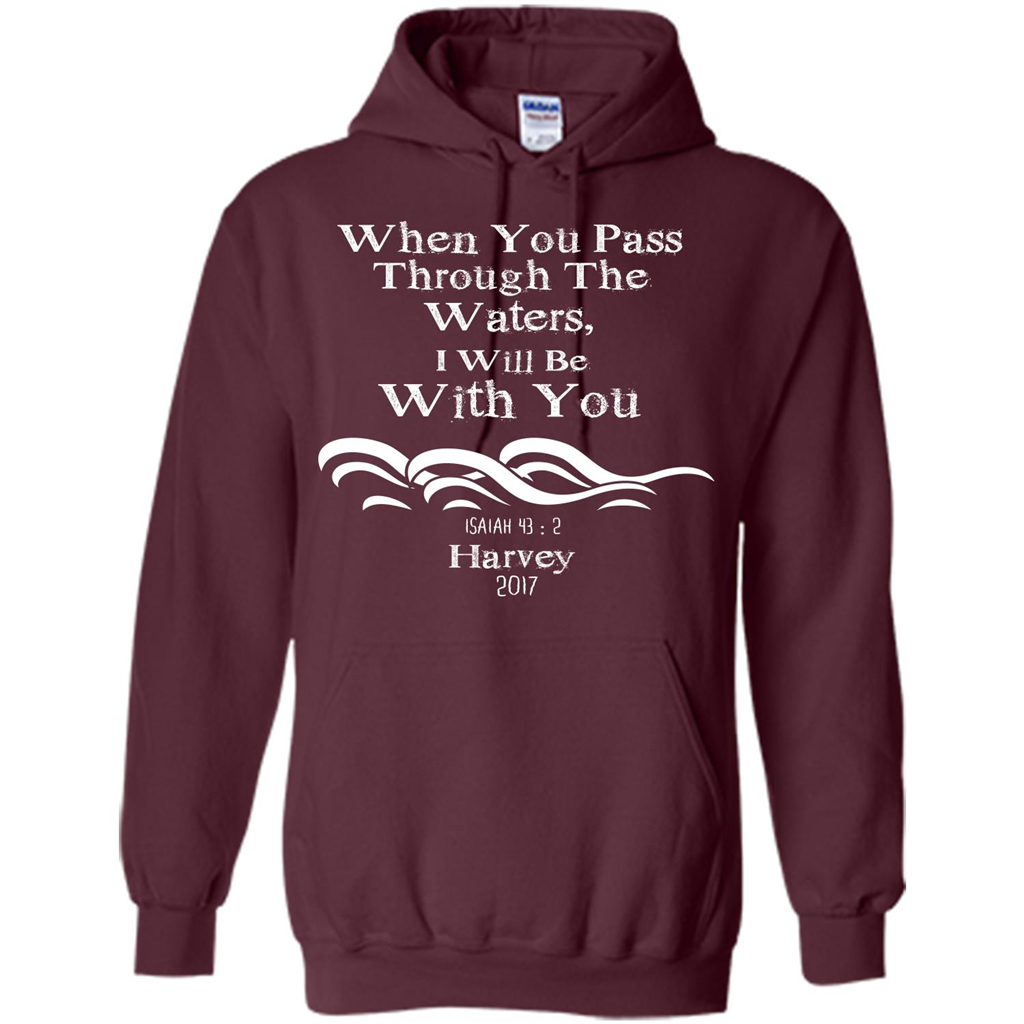 Christian T-shirt When You Pass Through The Waters I Will Be With You Isaiah