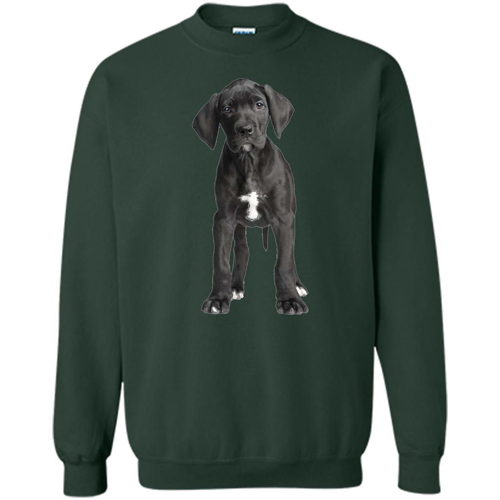 Great Dane Puppy T-shirt Forest Green