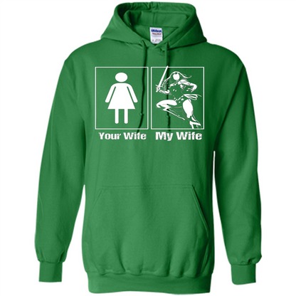 My Wife Is Super Woman T-shirt Mens Your Wife My Wife Irish Green