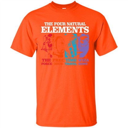 Movie T-shirt The Four Natural Elements T-shirt Orange