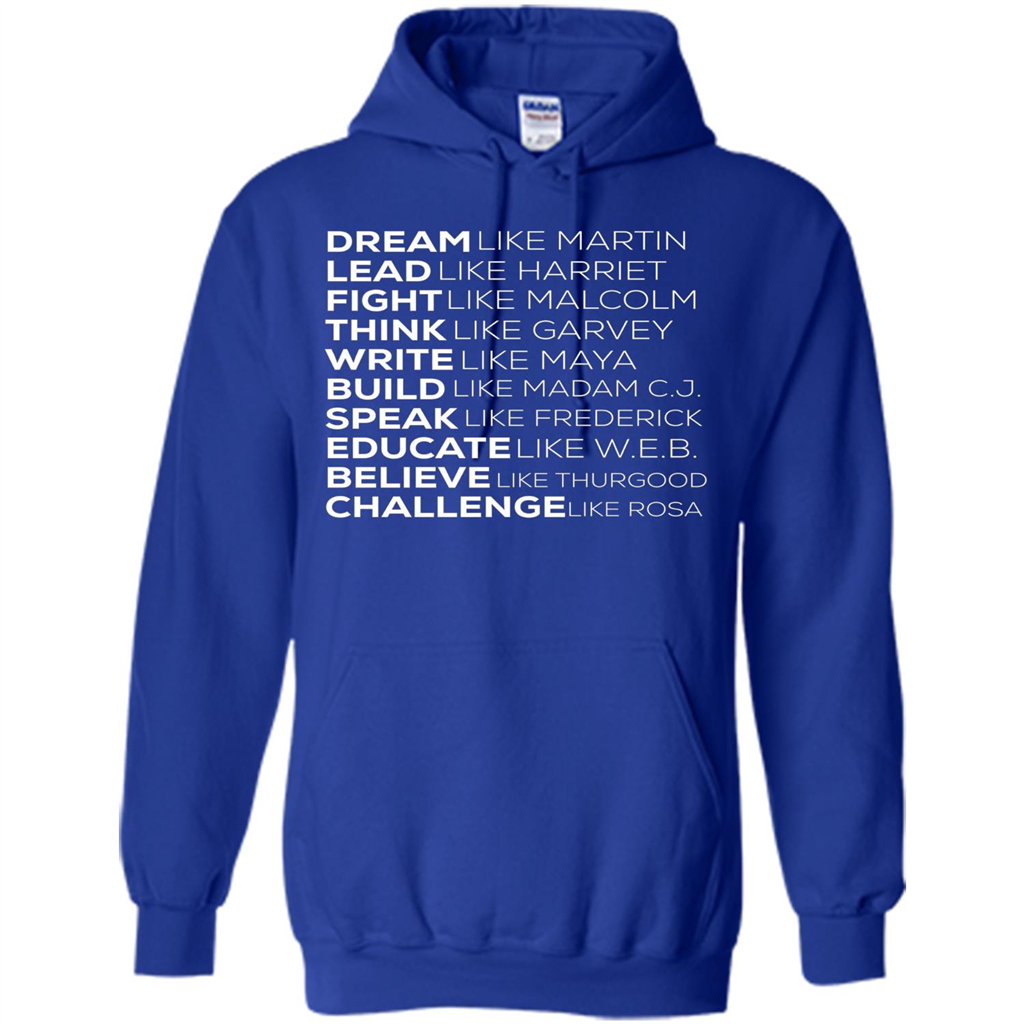 Dream Like Martin Lead Like Harriet T-shirt Royal
