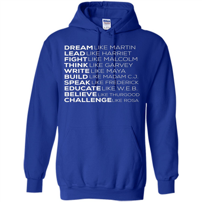 Dream Like Martin Lead Like Harriet T-shirt Royal