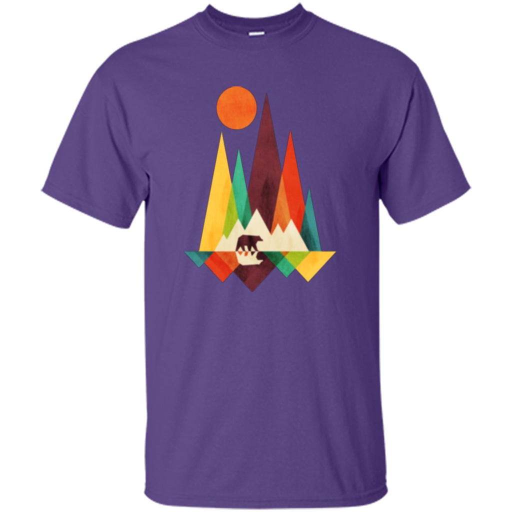 Mountain Bear T-shirt Purple