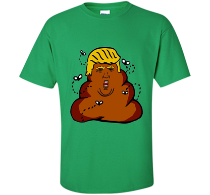 Funny Donald Trump Dump Poop Emoji T-shirt cool shirt Irish Green