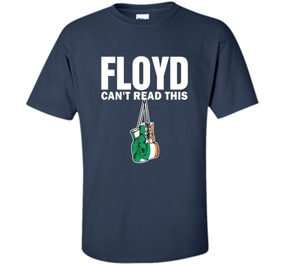 Boxing T-shirt Floyd Can't Read This T-shirt Navy