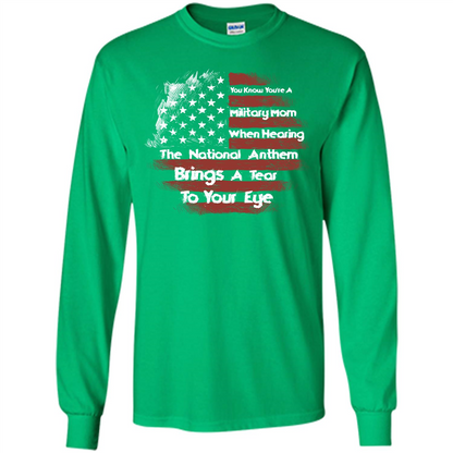 Military Mom. You Know You're A Military Mom When T-shirt Irish Green