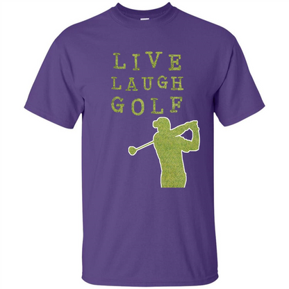 Love Golf T-shirt Live Laugh Golf T-shirt Purple
