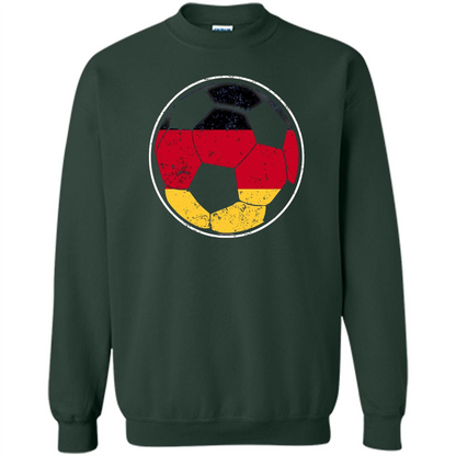 Germany Flag Soccer Ball Flag Soccer T-shirt Forest Green
