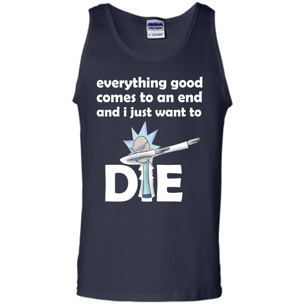 Rick And Morty T-shirt Everything Good Comes To An End T-shirt Navy