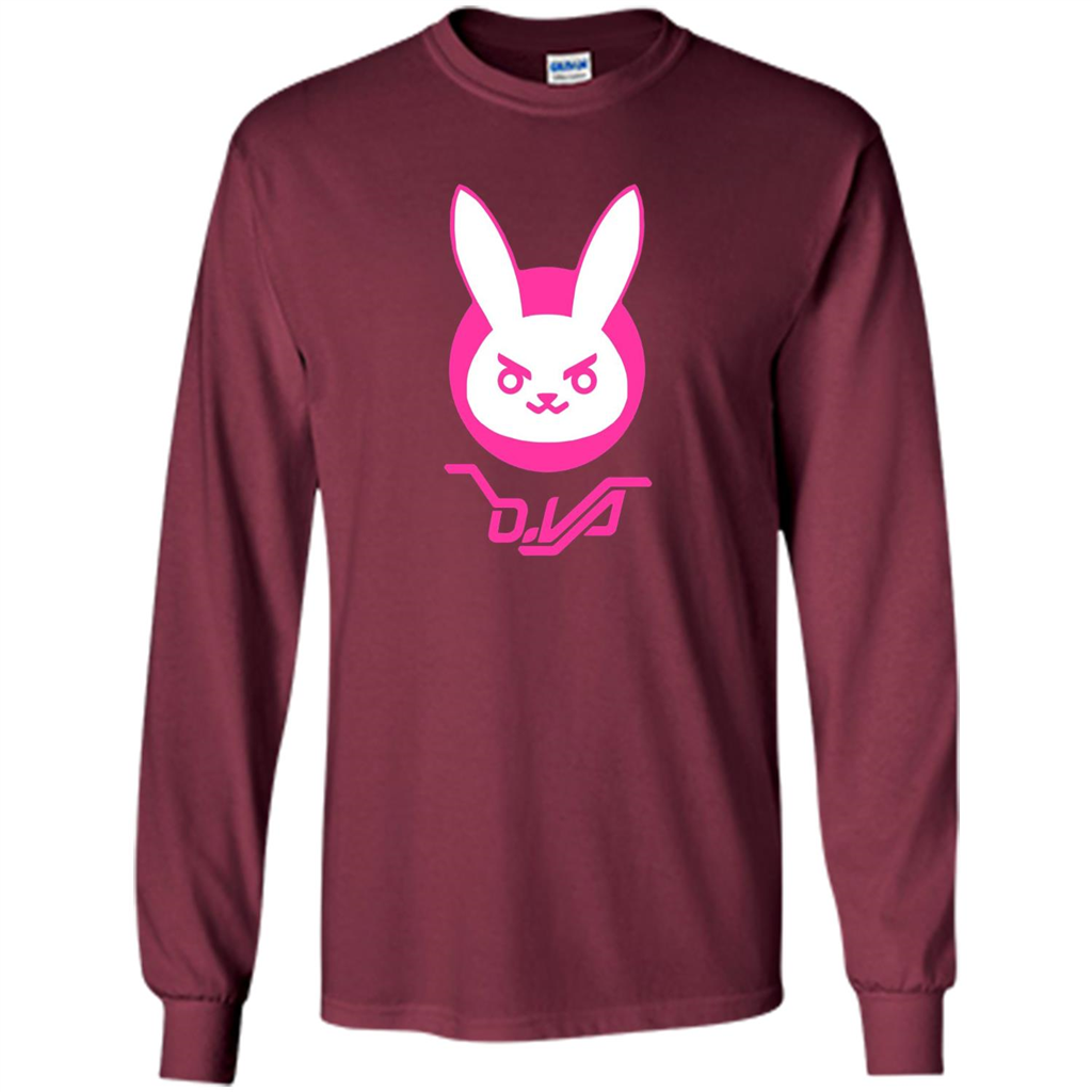 Overwatch D.VA Bunny Spray T-shirt Maroon