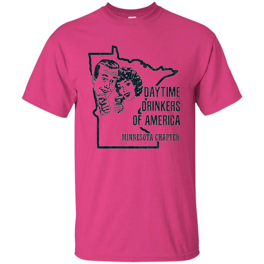 Minnesota Daytime Drinkers Shirt Beer Wine Alcohol Joke T-shirt Heliconia