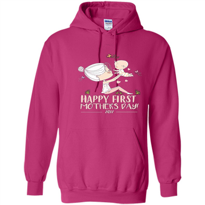 Mothers Day T-Shirt Happy First Mothers Day 2017 Heliconia