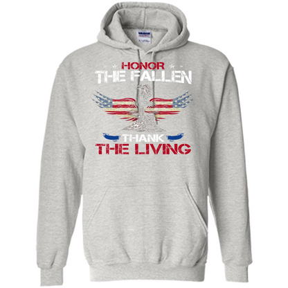 Military T-shirt Honor The Fallen Thank The Living Ash