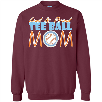 Softball Mommy T-shirt Loud And Proud Maroon
