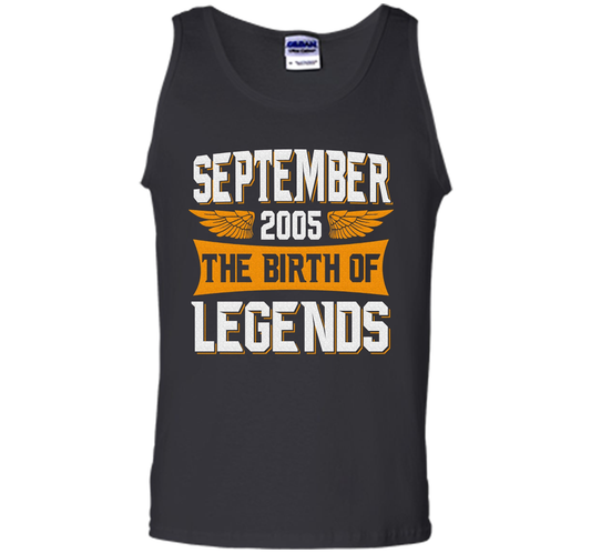 September 2005 The Birth Of Legends - Birthday T-Shirt t-shirt Black