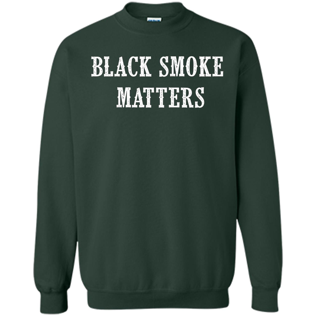 Black Smoke Matters, Diesel Trucks Rolling Coal T-shirt Forest Green