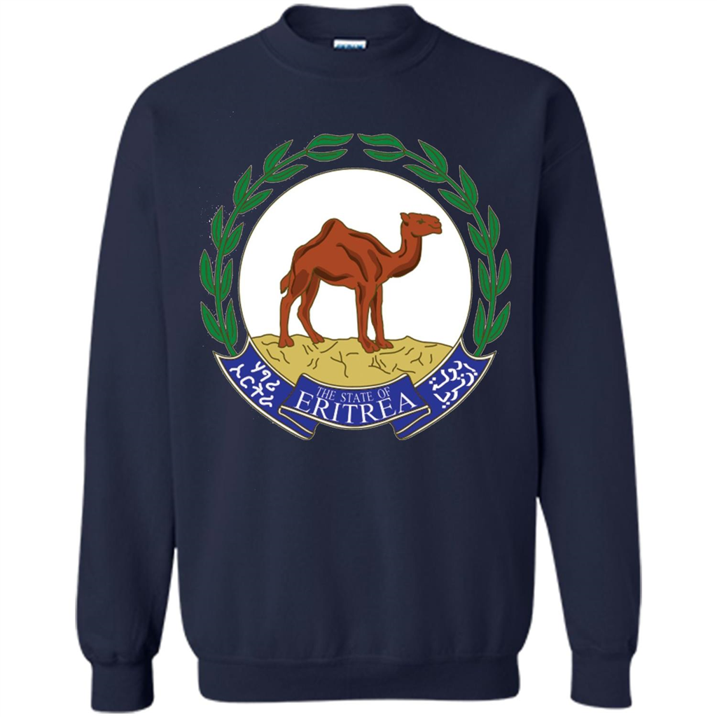 Eritrea Emblem T-shirt National Heritage Pride Navy